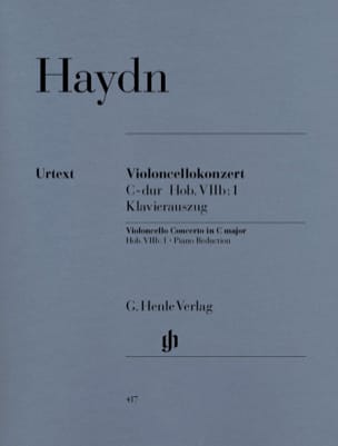 [HN417] HAYDN Concerto pour violoncelle en Ut majeur Hob. VIIb:1   Henle HN417