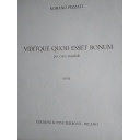 Viditque Quod Esset Bonum SZ07618 Pezzati Choeur Dhommes A Cappella Zerboni