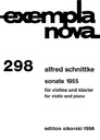 Sonata 1955 for Violin and Piano Schnittke, Alfred V, Klav SIK1998  Sikorski