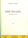 Rime Baciate (1986) Per Flauto E Arpa (7) ESZ9689 Tutino Flute Et Harpe Zerboni