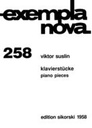 Piano Pieces Suslin, Viktor Klav SIK1958  Sikorski