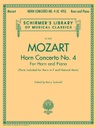 Concerto No. 4  K. 495;  HL50485606 Wolfgang Amadeus Mozart Cor et Piano Schirmer