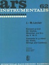 Concerto for Violin, Strings and basso continuo Leclair, Jean-Marie V-solo, Str, Bc SIK0769 P  Sikorski