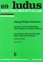 Concerto for Recorder, Oboe, Violin and basso continuo Telemann, Georg Philipp Bfl-A, Ob, V, Bc SIK0567  Sikorski