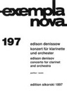 Concerto for Clarinet and Orchestra Denisov, Edison Klar-solo, Orch SIK1897  Sikorski