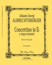 Concertino In Mib A 5 Strumenti Tp119 Albrechtsberger Johann Georg Trompette Et 