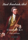 Concerten 3 & 4 HE74 Abel Flûte Traversière et Piano Hunt Edition