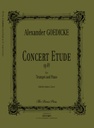 Concert Etude Op. 49 (Parties) Tp146 Goedicke Alexandre Trompette Et Orchestre De Chambre