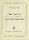 Chaconne for 5 woodwind instruments: Flute  Oboe  Clarinet  Horn and Bassoon Jungk  Klaus BlQuin SIK0577  Sikorski
