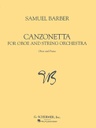 Canzonetta;  HL50481827 Samuel Barber Hautbois et Piano Schirmer
