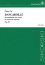 Barcarolle for violoncello and piano Cui  César Vc  Klav SIK1672  Sikorski