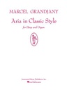 Aria In Classic Style;  Hl50223570 Marcel Grandjany Organ And Harp Schirmer