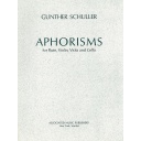 Aphorisms; Score and Parts HL50226750 Gunther Schuller Flute, Violin, Viola and 