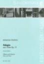 Adagio From Op. 77 For Oboe And Piano Brahms  Johannes Ob  Klav Sik1739  Sikorski