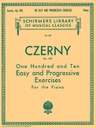 110 Easy and Progressive Exercises  Op. 453;  HL50256150 Carl Czerny Piano Schirmer