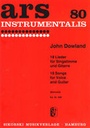 18 Songs for voice and guitar Dowland  John Ges  Git SIK0558  Sikorski