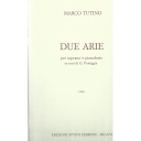 2 Arie SZ09949 Tutino Soprano Et Piano Zerboni