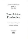 2 Little Preludes for 2 guitars Bach  Johann Sebastian 2 Git SIK0666-05  Sikorski