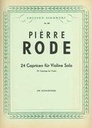 24 Capriccios For Violin Solo Rode  Pièrre Violon Sik0185  Sikorski