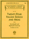 24 Italian Songs & Arias - Medium Low Voice;  HL50261150 Medium Low Voice Schirmer