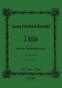 3 Arias Tp149 Haendel Georg Friedrich Trumpet. Bass Voice And Keyboard Brass Press