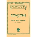 30 Daily Exercises  Op. 11;  Hl50254030 Joseph Concone High Voice And Piano Schirmer