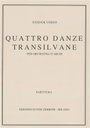 4 Danses De Transilvanie SZ4633 Sandor Veress Quintette A Cordes/Partition Zerboni