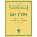 42 Studies Or Caprices;  Hl50253620 Rodolphe Kreutzer Violin Schirmer