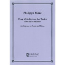 5 Melodies Sur Des Textes De Paul Verlaine UM10604 Maze Chant Soprano Ou Tenor E