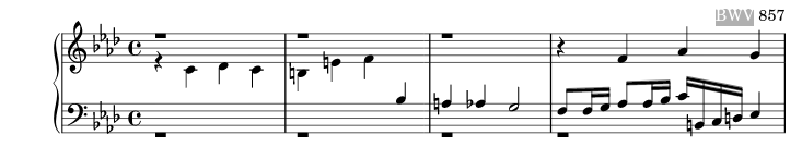 Das Wohltemperierte Clavier I, Fuga XII  Harpsichord, Piano  Classique mut2225