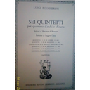 [SZ7508] Vi - Quintette En Sol Majeur SZ07508 Boccherini / Chiesa Guitare Et Quatuor A Co SZ07508 Boccherini / Chiesa Guitare Et Quatuor A Cordes/Partition Zerboni