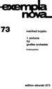[SIK0873] Symphony No. 1 "Makramee" for large orchestra Trojahn, Manfred Orch SIK0873  Sikorski