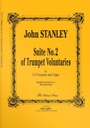 [TP175] Suite No 2 Of Trumpet Voluntaries (in D) Tp175 Stanley John 2 Trumpets Organ Brass Press