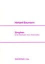 [SIK1594] Strophen [Strophes] for 2 violoncelli Baumann, Herbert 2 Vc SIK1594  Sikorski