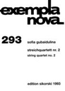 [SIK1993] String Quartet No. 2 Gubaidulina, Sofia StrQuar SIK1993  Sikorski