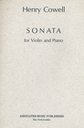 [HL50223320] Sonata;  HL50223320 Henry Cowell Violon et Piano Schirmer