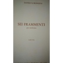[SZ7265] Sei Frammenti SZ07265 Lorenzini Orchestre/Partition Zerboni