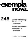 [SIK1945] Piano Works Ustvolskaya, Galina Klav SIK1945  Sikorski