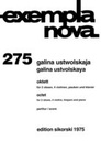 [SIK1975] Octet for 2 Oboes, 4 Violins, Timpani, and Piano Ustvolskaya, Galina 2 Ob, 4 V, Pk, Klav SIK1975  Sikorski