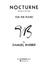 [HL50288310] Nocturne Op. 33 - Homage to John Fields;  HL50288310 Samuel Barber Piano Schirmer