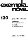 [SIK1830] Monades for saxophone quartet Ostendorf, Jens-Peter 4 Sax SIK1830  Sikorski