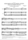 [UM10586] Messe Breve Sur Les Modes Anciens Pour Les Temps Violets Um10586 Maze Choeur Enf