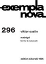 [SIK1996] Madrigal For 2 Violoncelli Suslin  Viktor 2 Vc Sik1996  Sikorski