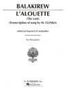 [HL50267770] L' Alouette (The Lark)  HL50267770 Mily Balakirev Piano Schirmer