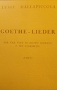 [SZ5848] Goethe Lieder Luigi Dallapiccola Voix De Femme Et 3 Clarinettes/Parties