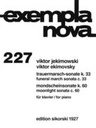 [SIK1927] Funeral March Sonata / Moon Light Sonata For Piano Ekimovski, Viktor Klav Sik1927  Sikorski