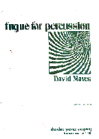 [164-00143] Fugue for Percussion 164-00143 David W. Maves Presser