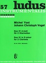 [SIK0550 C] Duet No. 4 for 2 clarinets Yost  Michel / Vogel  Johann Christoph 2 Klar SIK0550 C  Sikorski