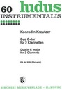 [SIK0550 F] Duet for 2 clarinets Kreutzer  Konradin 2 Klar SIK0550 F  Sikorski