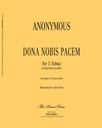 [TU64] Dona Nobis Pacem TU64 Anonymous 3 tubas Brass Press